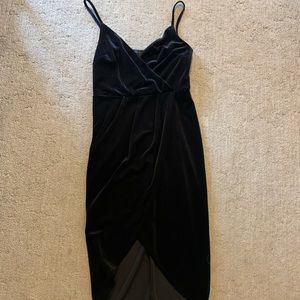 Velvet black dress